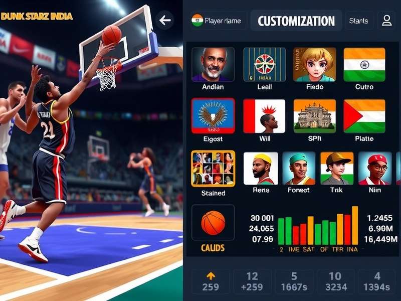 Dunk Starz India player statistics and demographic information
